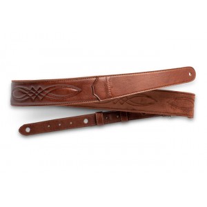 Taylor Vegan Leather Strap,Med Brown w/Stitching 2.0